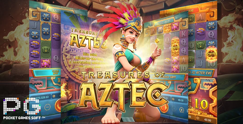รีวิวสล็อต Treasures of Aztec เกม สมบัติของแอซเท็ก ชาวเผ่ามายันประเทศเม็กซิโก